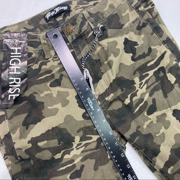 Paris Blues Sz 7 26" ankle pants in camouflage print, New with tags juniors - Picture 10 of 13
